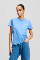 Karl Lagerfeld pamut póló - kék S - answear - 21 990 Ft