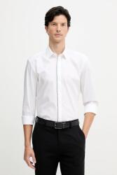 HUGO BOSS pamut ing galléros, fehér, slim, 50545158 - fehér 43