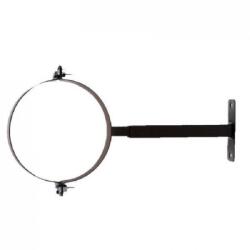 AT füstcső Fekete csőbilincs Ø130 mm, állítható