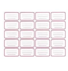 Füzetcimke egyszín, 1 ív/20 db (09055807)