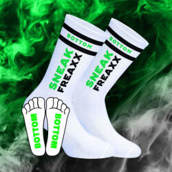 SneakFreaxx Neon Zöld Sokk - élénk színű, prémium zokni - szexvital