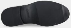 Calvin Klein половинки обувки мъжки от кожа ESS RUBBER DERBY LTH (HM0HM02056)