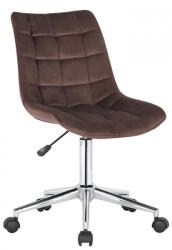 PAAL Medford modern irodai forgószék steppelt bársony barna 318092