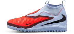 Nike Phantom 6 High Academy TF műfüves focicipő, gyerekméret, világoskék - karmazsin (HQ2049-400)