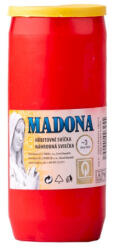  Temetői gyertya Madonna 14cm, 200g betéttel, 72 óra, piros