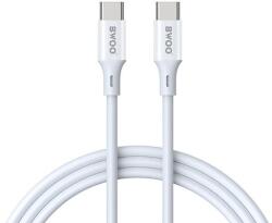 BW00 BWOO X282, USB kábel, USB-C - USB-C, (1 méter 60W), fehér (Gyorstöltő)