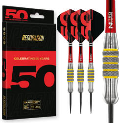Red Dragon dart nyíl steel Red Dragon Darts 50 Years - Stumpies 28g 85% Gravírozott