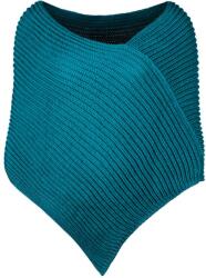 Bontis Poncho tricotat - Petrol | uni (L495-11)