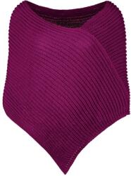 Bontis Poncho tricotat - De prună | uni (L495-12)