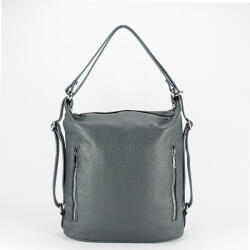 SOFILINE Rucsac gri din piele naturala 2 in 1 Lucia 121 (8980GREY)