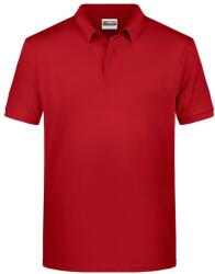 Daiber Tricou polo pentru bărbați din bumbac organic 8010 - Roșie | XL (8010-1755523)