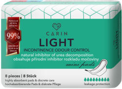 CARIN light incontinence odour cintrol egészségügyi betét 8 db - perfectlife