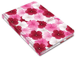 REALSYSTEM Zsebnaptár REALSYSTEM Fiestina B/6 álló fehér lapos Szirmok 2026 (5411-65) - kreativjatek