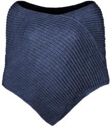 Bontis Kötött poncsó - Farmerkék melírozott | unisex (L495-9)