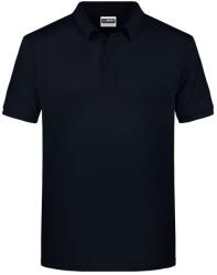 James & Nicholson (Daiber) Férfi galléros biopamut póló 8010 - Sötétkék | 3XL (1-8010-1773378)