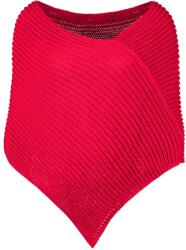 Bontis Kötött poncsó - Málnaszín | unisex (L495-10)