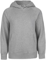 Neutral Gyerek pulóver kapucnival organikus Fairtrade biopamutból - Sportos szürke | 116/122 (NE-O13101-1000132927)