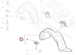 FIAT eredeti Dobbetét jobb első FIAT FIORINO 07- (735462496)