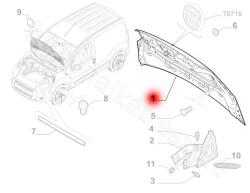 FIAT eredeti Motorháztetö FIORINO FIAT FIORINO 07- (51789394)