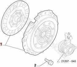 FIAT eredeti Kuplung készlet 1.3 MJet EU6 FIAT PUNTO MY12 (55261925)