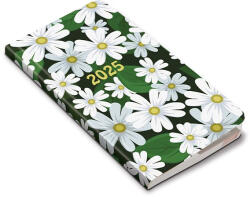 REALSYSTEM Zsebnaptár REALSYSTEM Flexi álló fehér lapos Floral 2027 (5811-87) - papir-bolt