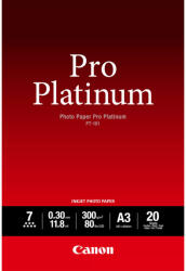 Canon PT-101 Photo Paper Pro Platinum A3 (300g) 20 lap/doboz (2768B017) (2768B017)