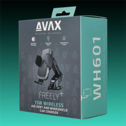 AVAX WH601 autós tartó vezeték nélküli töltéssel (WH601)