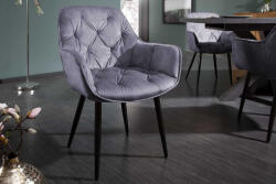 Garold Design szék Garold szürke bársony