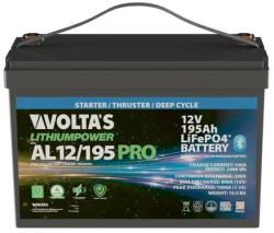Volta's Voltas 12.8V 195Ah LiFePO4 starter lítium-vasfoszfát akkumulátor 325*175*215 mm