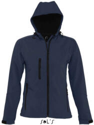 SOL'S Női REPLAY kapucnis cipzáras softshell dzseki, SOL'S SO46802, French Navy-M (so46802fn-m)