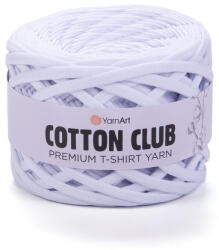 YARNART Cotton club minőségi, prémium pólófonal 7350 - Hófehér