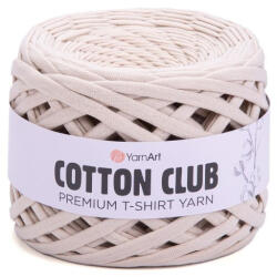 YARNART Cotton club minőségi, prémium pólófonal 7312 - Világos bézs