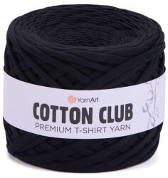 YARNART Cotton club minőségi, prémium pólófonal 7300 - Fekete