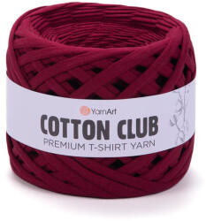 YARNART Cotton club minőségi, prémium pólófonal 7335 - Bordó