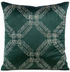 Takoy Față de pernă din catifea BLINK 30 cu imprimeu geometric argintiu-HF-391287 Lenjerie de pat