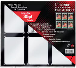 Ultra Pro fekete keret 6 kártyához - 35pt One-touch mágneses tok