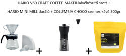 Hario V60 FILTERKÁVÉ KÉSZÍTŐ Specialty kávéval (Hariov60_CCMdk03)