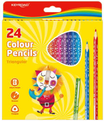 Keyroad Színes ceruza készlet háromszögletű Keyroad 24 klf. szín (BLACKFRIDAY_OK_38492)