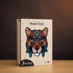  Misztikus párduc fa puzzle M Prémium fa doboz