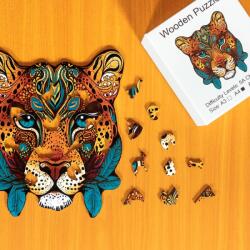  Misztikus párduc fa puzzle M Papír doboz