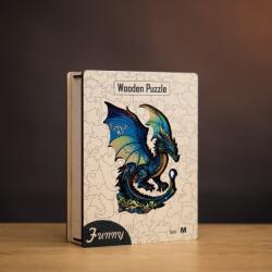 Félelmetes sárkány fa puzzle L Prémium fa doboz
