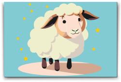  Festés számok szerint - Bárány Méret: 20x30cm, Keretezés: Kartonlemezen