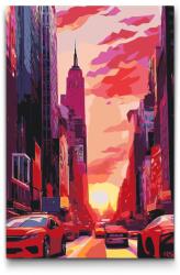  Festés számok szerint - Hajnal a városban Méret: 40x60cm, Keretezés: Műanyagtáblával