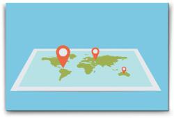  Festés számok szerint - Tű a térképen Méret: 20x30cm, Keretezés: Kartonlemezen