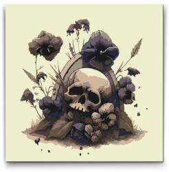  Festés számok szerint - A halál sírja Méret: 30x30cm, Keretezés: Keret nélkül (csak a vászon)