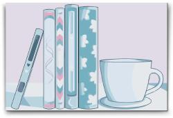 Festés számok szerint - Kávé és könyvek Méret: 20x30cm, Keretezés: Kartonlemezen