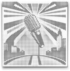  PontPöttyöző - Mikrofon Méret: 50x50cm, Keretezés: Keret nélkül (csak a vászon), Szín: Piros