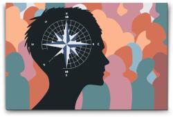  Festés számok szerint - Iránytű a fejben Méret: 20x30cm, Keretezés: Keret nélkül (csak a vászon)