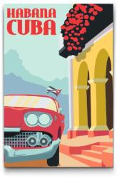  Festés számok szerint - Kuba, Havanna Méret: 40x60cm, Keretezés: Keret nélkül (csak a vászon)