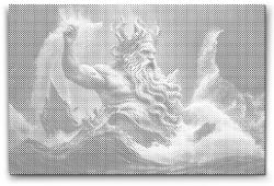  PontPöttyöző - Poseidon 3 Méret: 40x60cm, Keretezés: Műanyagtáblával, Szín: Piros